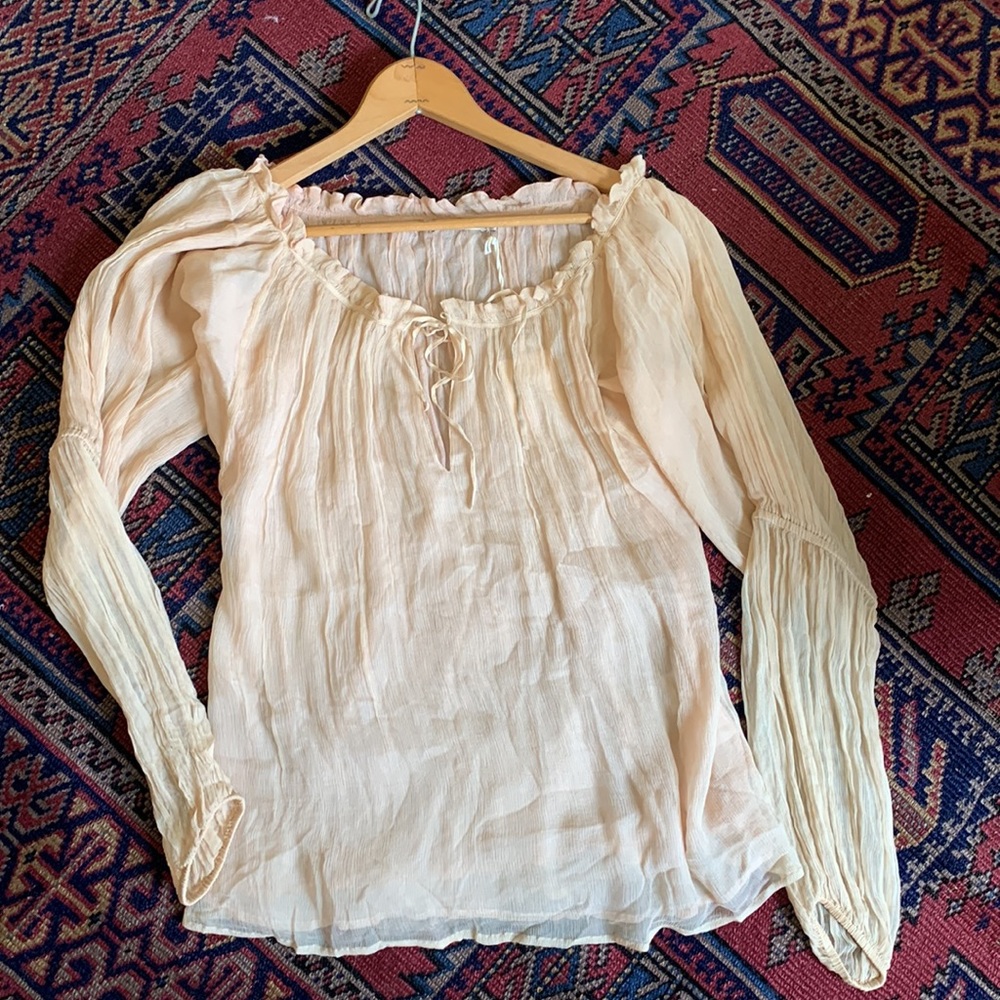 Mes Demoiselles Paris 100% Silk Blouse Small NEW